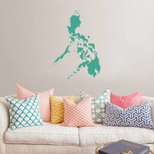 菲律宾地图墙贴