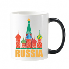 俄罗斯大建筑物插画图案 陶瓷变色马克杯加热变色咖啡杯牛奶杯水杯