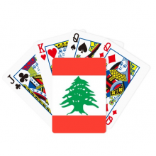 黎巴嫩国旗亚洲洲国家象征符号图案 扑克牌休闲纸牌游戏纪念礼物
