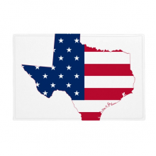 德克萨斯州美国地图星条旗美国国旗 防滑地垫地毯卧室卫生间地板法兰绒垫礼物