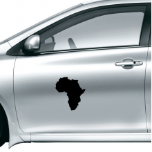 紫色非洲插画地图 车贴贴花后视镜门把手汽车贴纸装饰贴纸礼物礼品