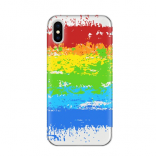 点彩同性恋彩虹旗 苹果iPhoneX手机软壳TPU硅胶超薄全包围保护套