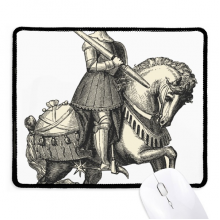 欧洲中世纪骑士战马手绘 游戏办公防滑橡胶黑边鼠标垫礼物