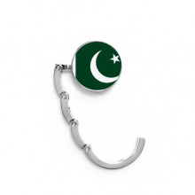巴基斯坦国旗亚洲洲国家象征符号图案 折叠挂包器挂钩金属桌钩面边扣勾