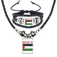 巴勒斯坦国旗国家制造 手链项链吊坠首饰套装