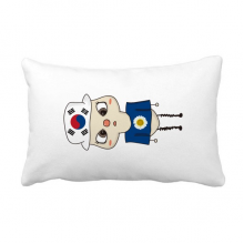韩国家亚洲首尔国旗悠悠 抱枕靠枕腰枕沙发靠垫含芯居家抓鬼你是
